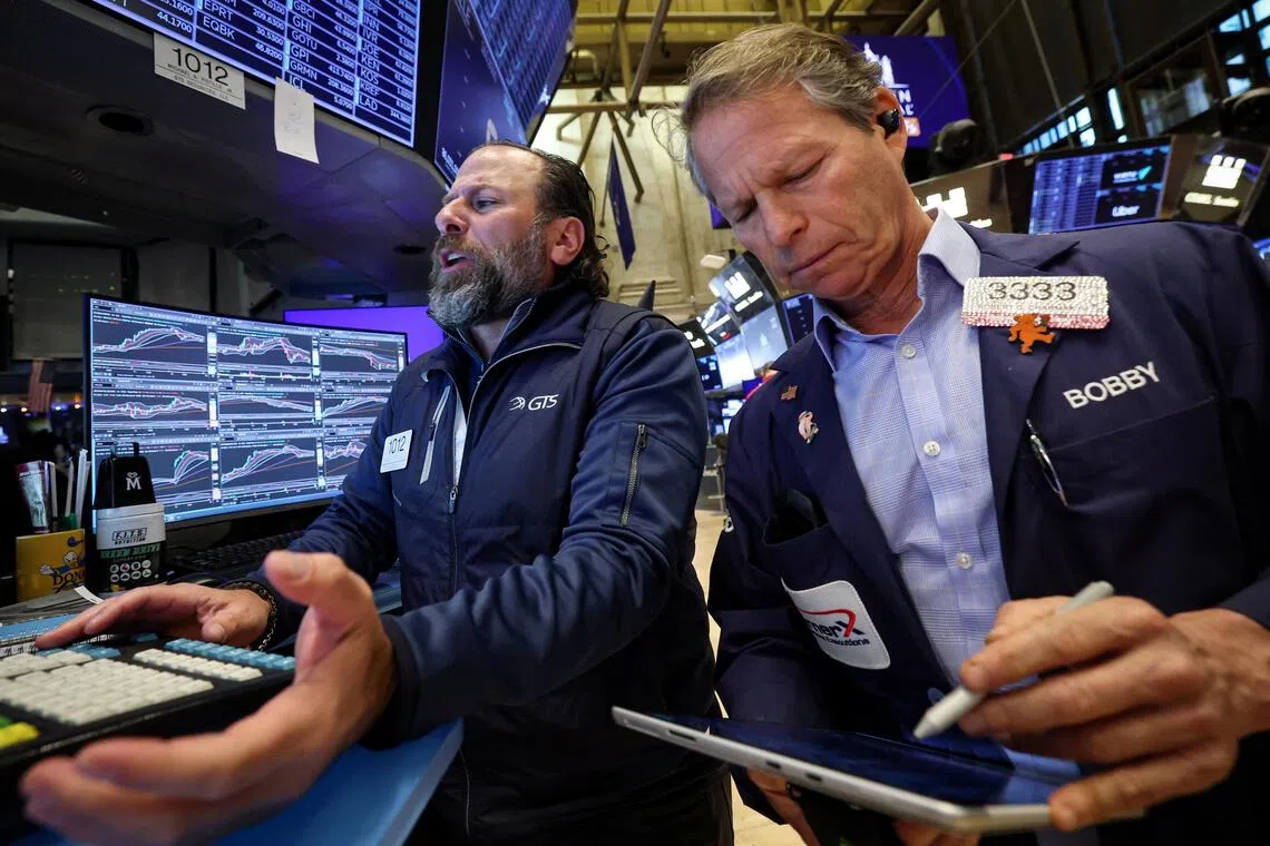 The Dow Jones Industrial Average fell 36.4 points, or 0.08 per cent, to 48,380.17 at the open. 