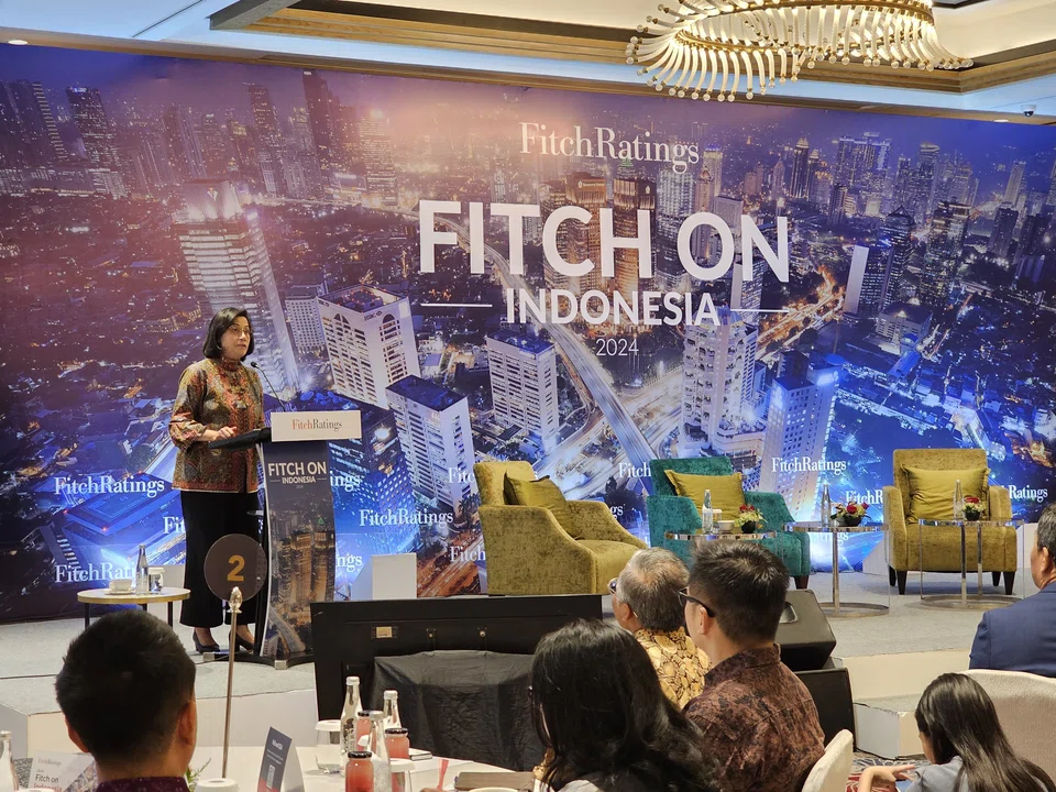 Indonesia's Finance Minister, Sri Mulyani Indrawati, spoke at a seminar hosted by Fitch Ratings in Jakarta on Wednesday (May 15).