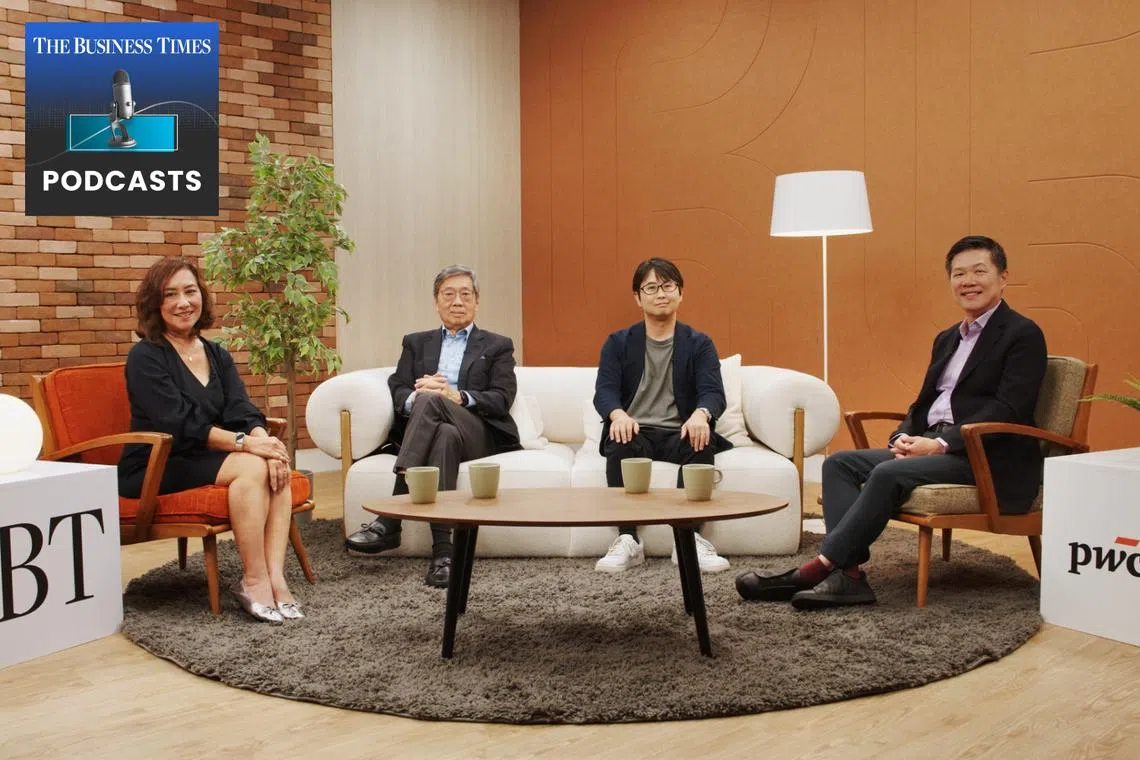 From right: Ling Tok Hong of PwC Singapore, Satoshi Yoshida of Eu Yan Sang International Pte Ltd, Richard Eu of Eu Yan Sang International Pte Ltd and Claressa Monteiro of The Business Times.