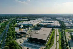 A logistics complex in Tilburg, the Netherlands, that is part of Stoneweg E-Reit's portfolio. The increase in the Reit's second-half portfolio value is mainly a result of lower terminal cap rates, higher passing and market rents.