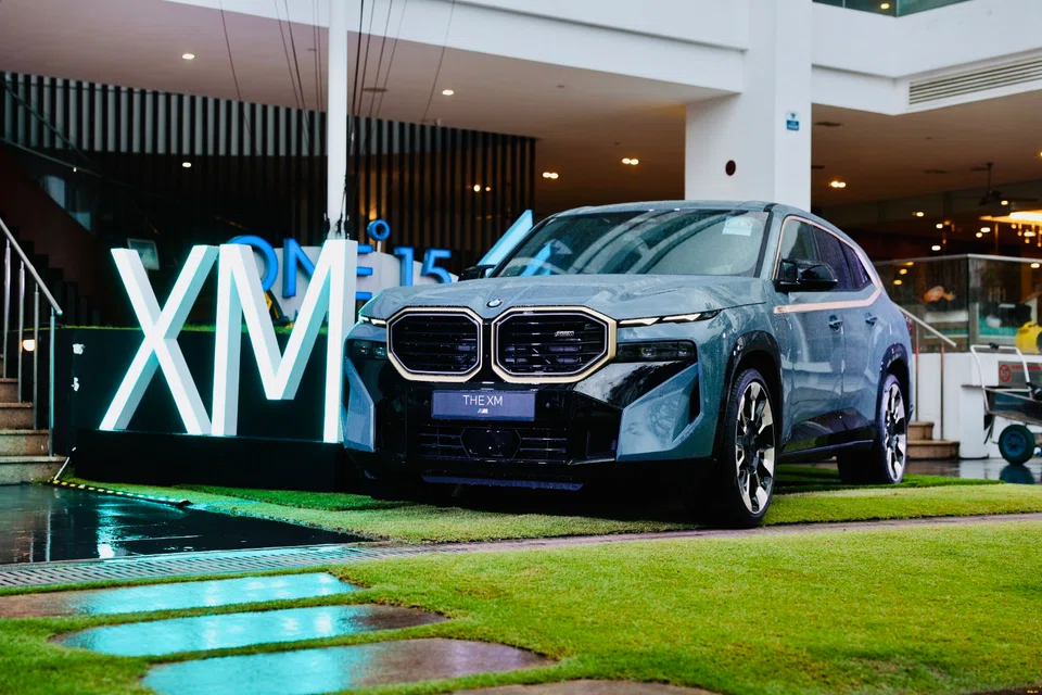 The new BMW XM, a plug-in hybrid SUV, has a price tag of S$1,003,888 (inclusive of COE).