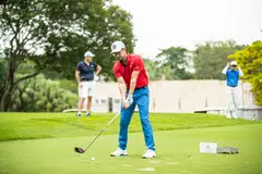 Audi Singapore managing director Markus Schuster in action at The Business Times Corporate Golf League 2023.