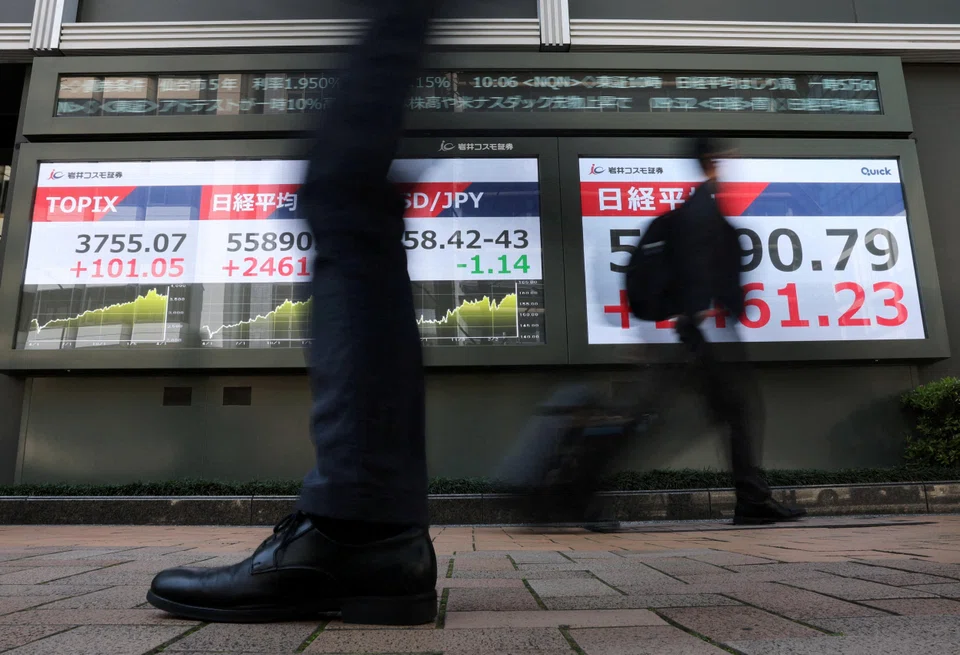 Japan’s Nikkei dithered either side of flat on Thursday morning, after jumping 5.4 per cent the previous session   