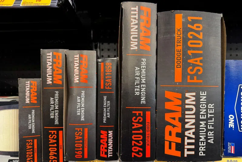 First Brands' products displayed for sale in Massachusetts, US. Bankruptcy lawyers accuse its founder Patrick James of misappropriating millions, if not billions, of dollars.