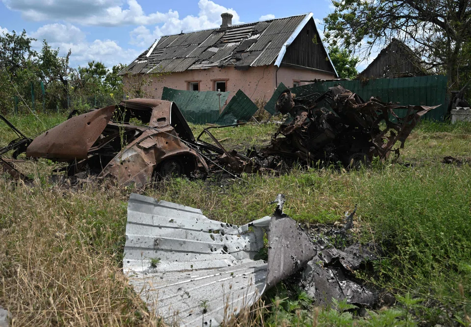 A destroyed car in the recently liberated village of Neskuchne in the Donetsk region of Ukraine. As much as prospects for peace have potentially increased, the most likely scenario remains the war continuing into 2024.