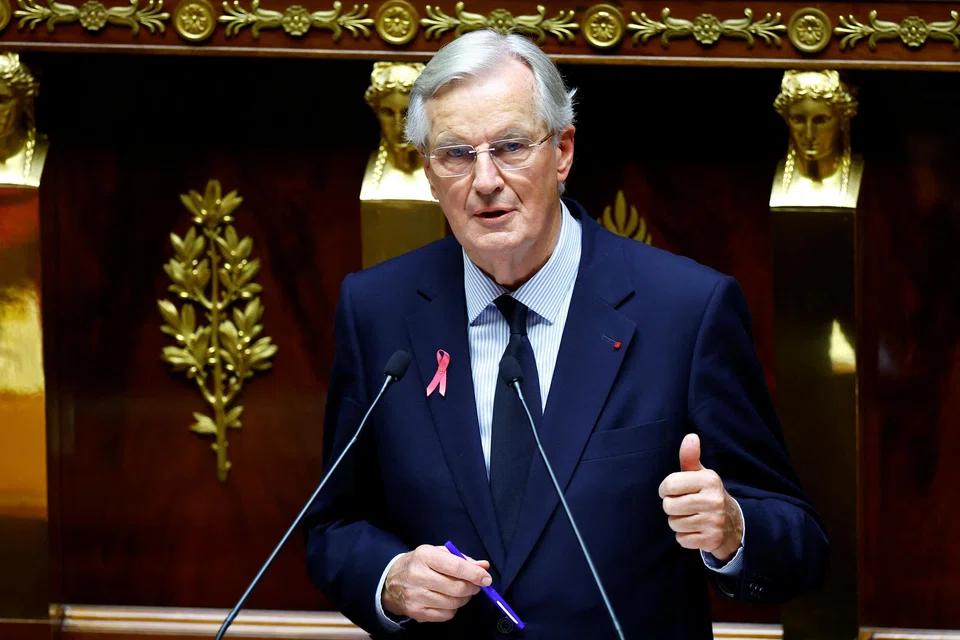 French Prime Minister Michel Barnier told lawmakers on Tuesday he would reduce the budget deficit – which is set to reach 6.1 per cent of GDP this year – to 5 per cent by the end of 2025.