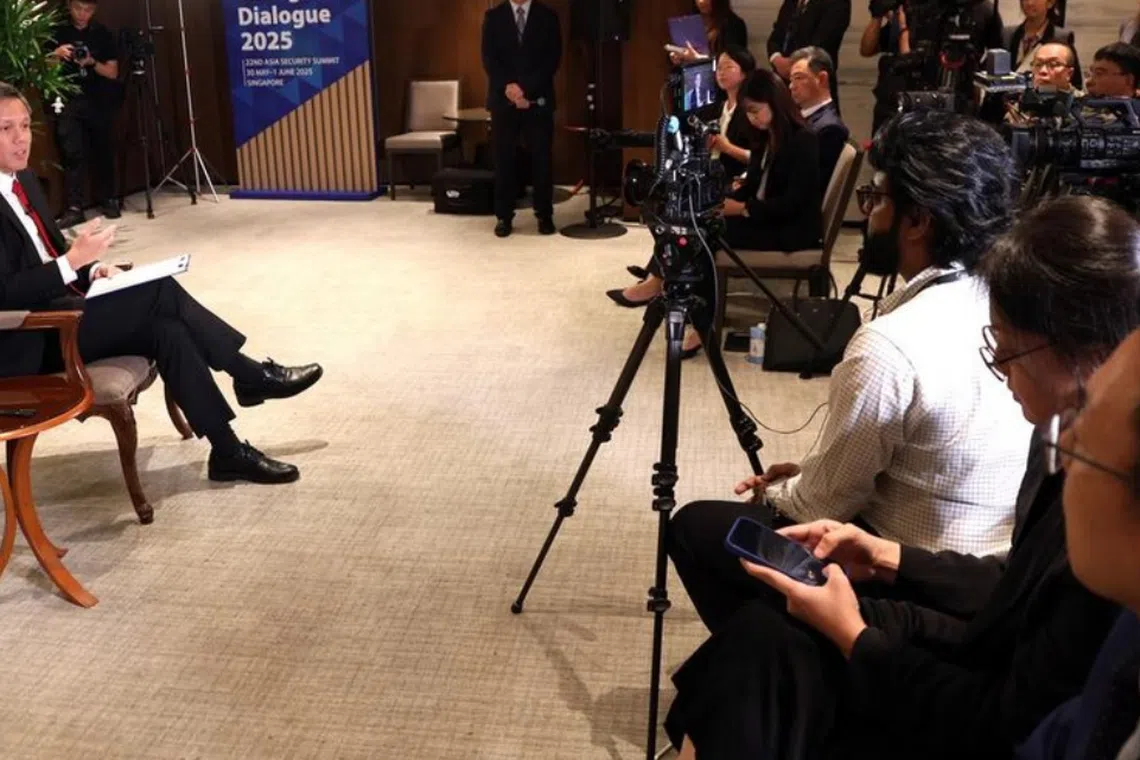 “We need to work together to defend the entire network,” Singapore Defence Minister Chan Chun Sing said at the IISS Shangri-La Dialogue security forum on Sunday.