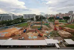 The project will offer a total of 984 units across five residential blocks ranging from 22 to 28 storeys. 