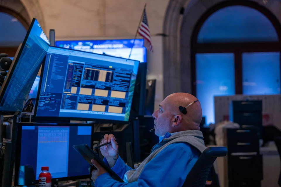 The Dow Jones Industrial Average fell 53.7 points, or 0.12 per cent, at the open to 43,222.21.