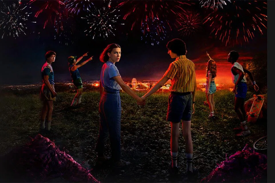 A still from Season 4 of the television series, Stranger Things. Doritos partnered with Netflix to hold a concert of 80s music. For Doritos, the goal was to find interesting new ways to stay relevant in pop culture. 