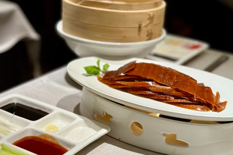 Peking duck is the signature dish.