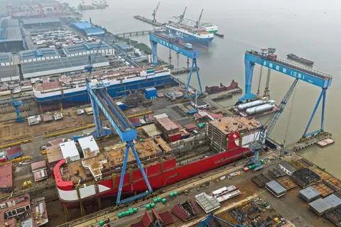 Trump administration had been looking to counter China’s growing influence on the shipbuilding sector.