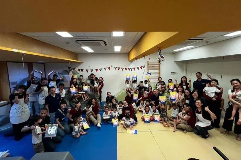 At Kindle Garden, Singapore’s first inclusive preschool, volunteers celebrated Children’s Day with creative arts and crafts.