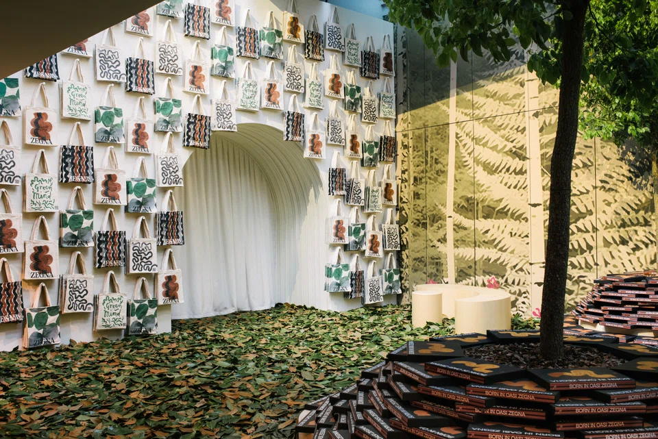 To mark the launch of its book Born in Oasi Zegna, the Italian luxury menswear label carried out multiple activations during Milan Design Week. 