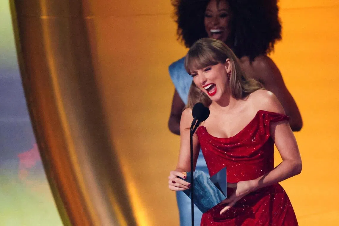 Swift, 36, has won four Grammy Album of the Year awards.