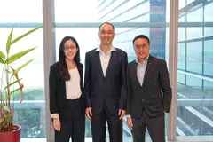 CGSI's asset management team comprises (from left) Grace Yan, senior portfolio manager; James Ong, group head of asset management; and Phua Zhenghao, group head of investments.