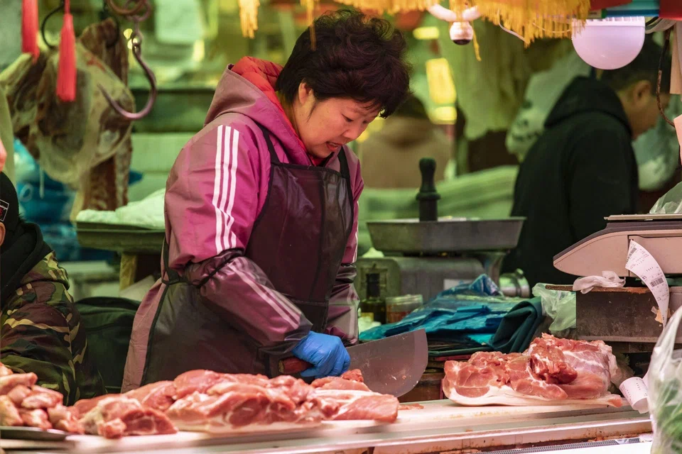 The import demand for pork in China is largely served by Brazil, as well as the US and the EU. 