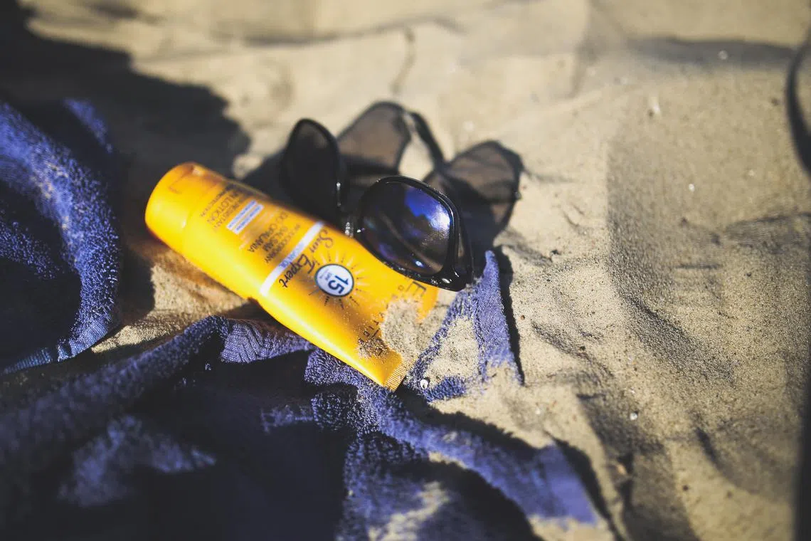 Physical sunscreens typically use minerals, such as titanium dioxide and zinc oxide, that can absorb the sun’s rays but also reflect some of them.