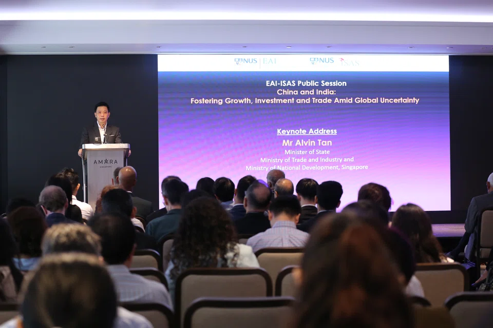 Singapore’s Minister of State for Trade and Industry Alvin Tan said that Asean could present itself as a valuable economic partner to both China and India. 