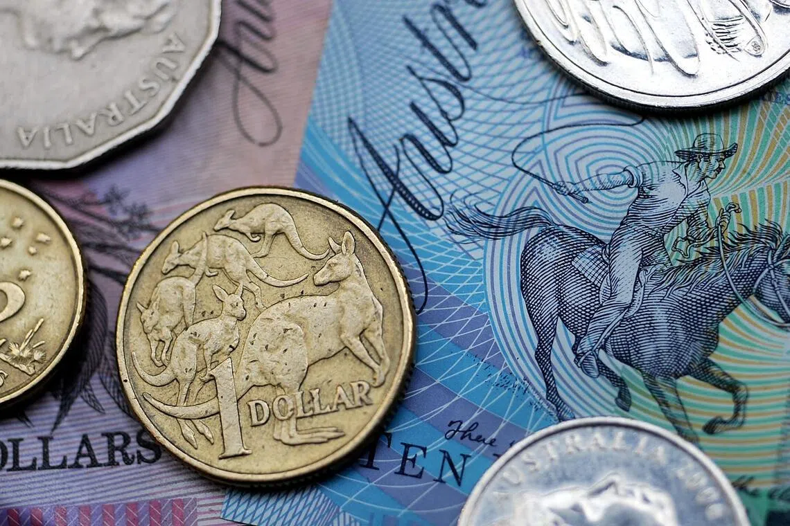 The Australian dollar held at US$0.6687, having retreated from a top of US$0.6727 overnight.