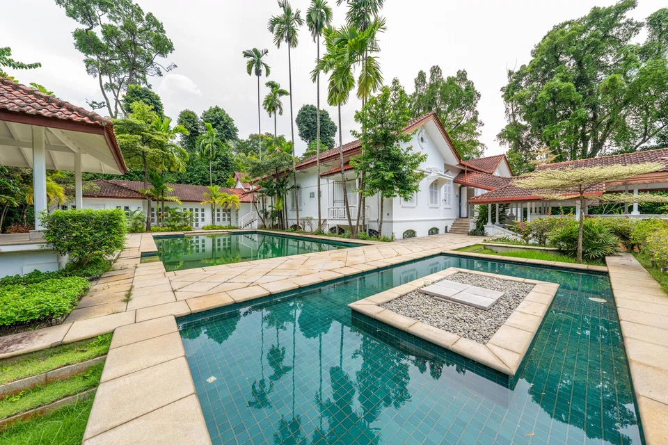 The owners’ preference is to sell the entire property, which is on three plots of land. But they are also open to selling just the rear plot with the conservation bungalow.