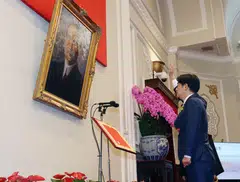 Lai Ching-te, Taiwan's new president, during his swearing-in ceremony at the Presidential Palace in Taipei on Monday.