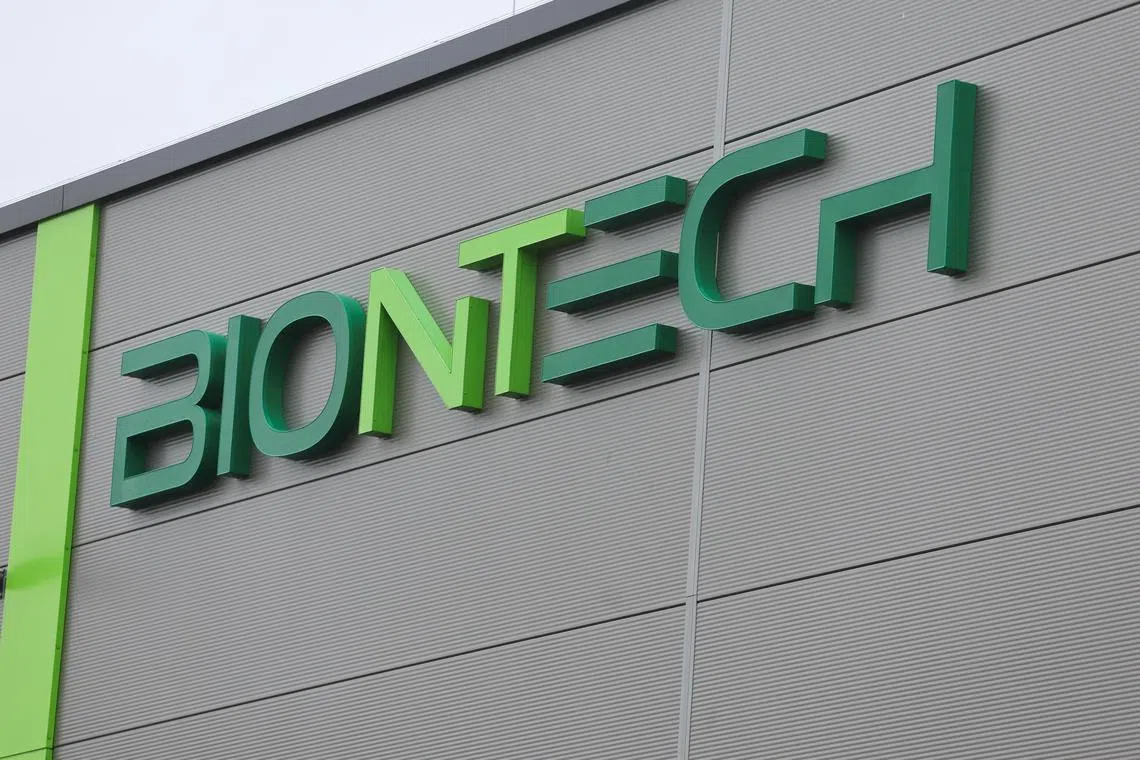 BioNTech reported a second-quarter net loss of 807.8 million euros (S$1.2 billion), versus a loss of 190.4 million a year earlier.