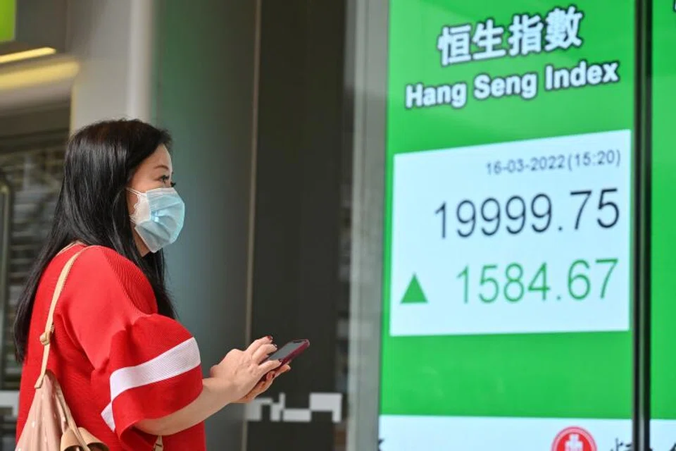 The Hang Seng Index rose 0.86 per cent or 172.43 points to 20,118.79.