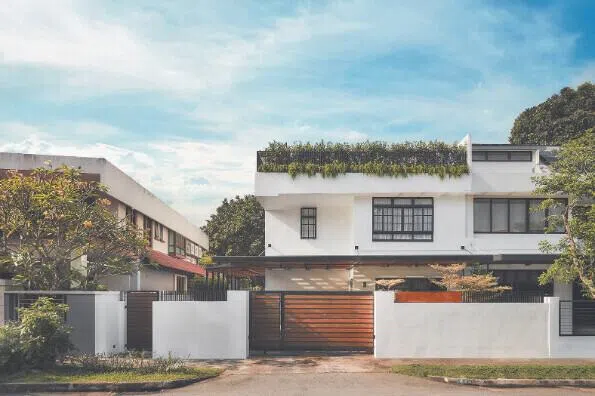 The best views from the house are at the back.