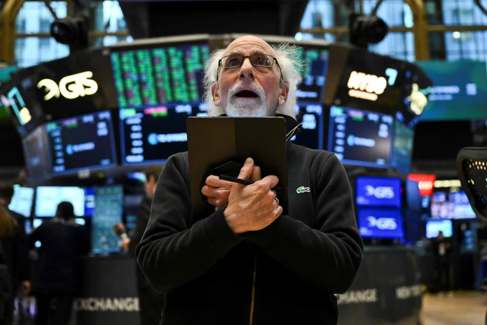The Dow Jones Industrial Average fell 611.5 points, or 1.51 per cent, at the open to  39,996.93. 