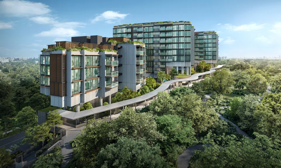 An artist's impression of The Hill @ One-North. The project has 142 units and sits on a site that was hotly contested by bidders in 2021.