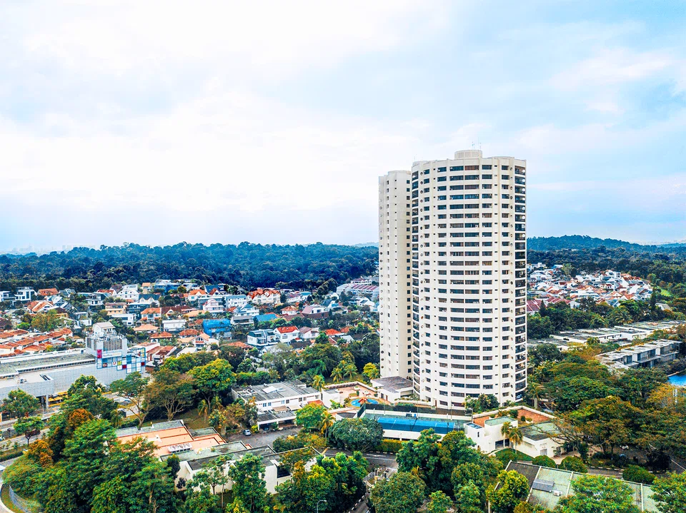 Thomson View Condominium sits on 540,314 square feet of land area. 