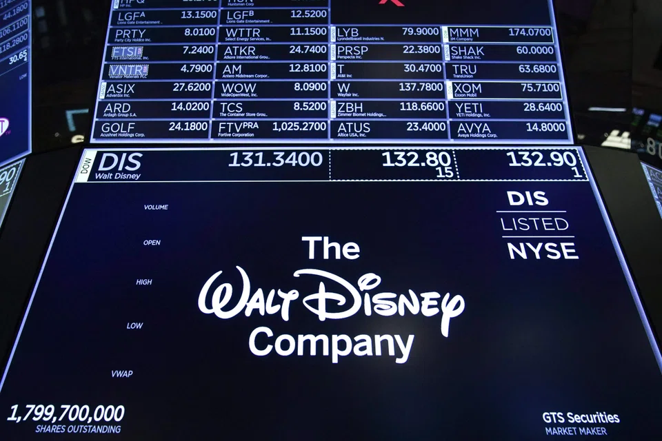 Disney's US$22.5 billion revenue for the quarter ended Sep 27 was roughly flat compared to the same period last year, sending its stock price down as much as 10 per cent on Wall Street.