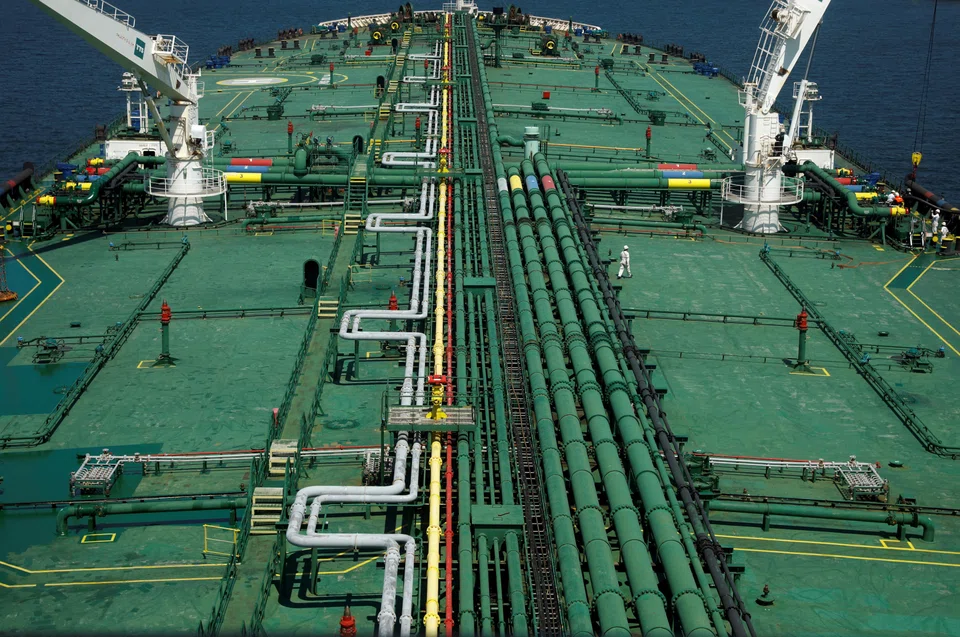 The deck of Hin Leong's supertanker Pu Tuo San. Lim Huey Ching, the daughter of Hin Leong founder OK Lim, was in August 2021 charged with one count of obstructing the course of justice.