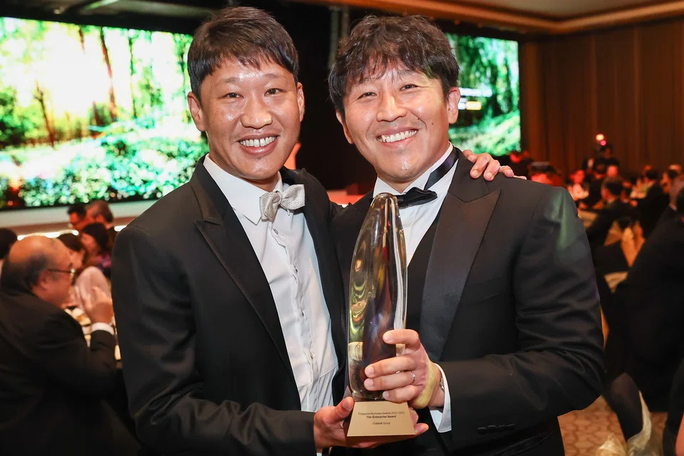 The brothers from Goldbell. Arthur Chua (left), CEO of Goldbell Group (The Enterprise Award) with his brother Alex, CEO of Goldbell Financial Services.