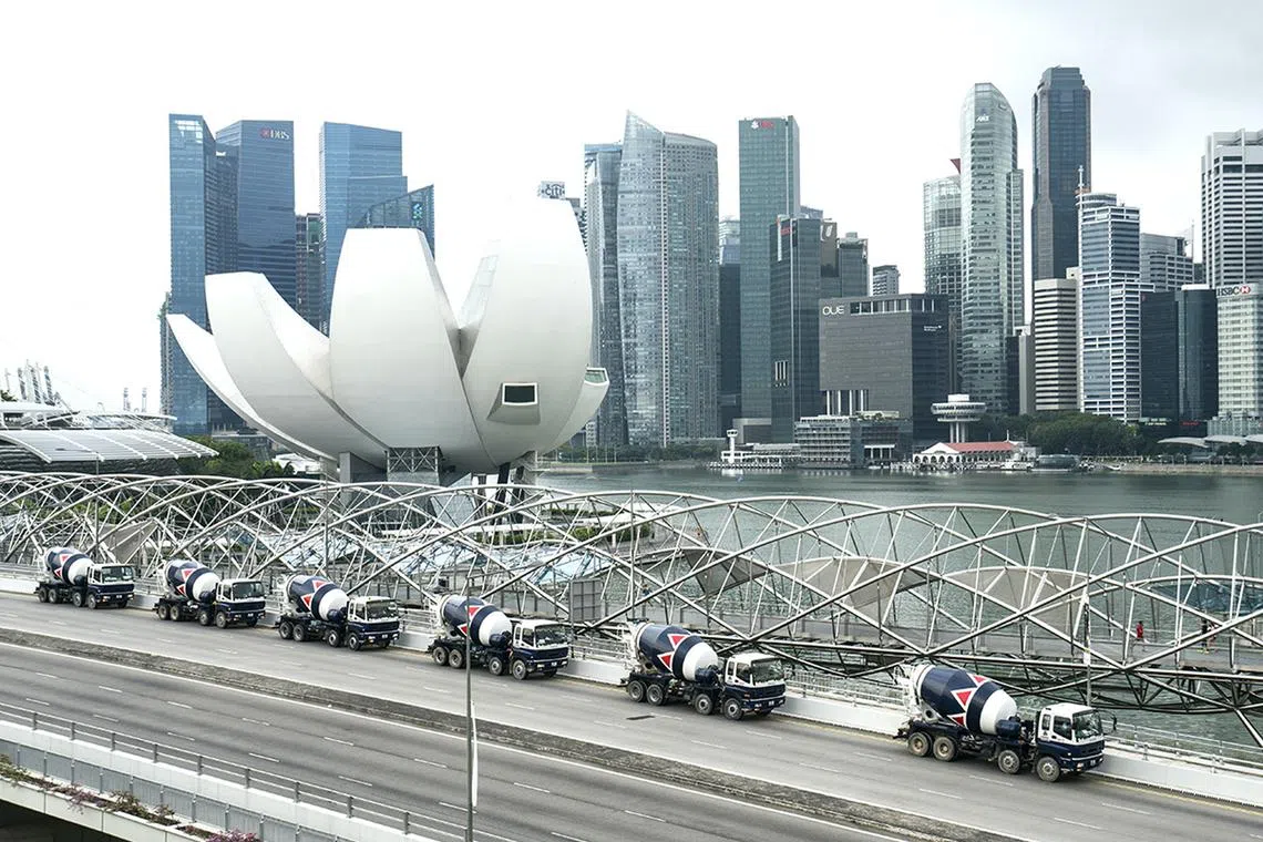 Pan-United's mixer trucks