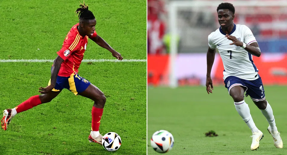 Spain midfielder Nico Williams (left) and England forward Bukayo Saka. Both teams came into the tournament with valid ambitions of making it all the way to the final, and six matches later have achieved their aim.