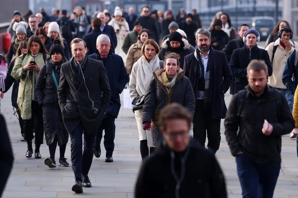 Job search company Adzuna said the number of vacancies on offer in Britain fell by 4.5 per cent compared with January last year to just under 828,500, the lowest January figures since 2021.