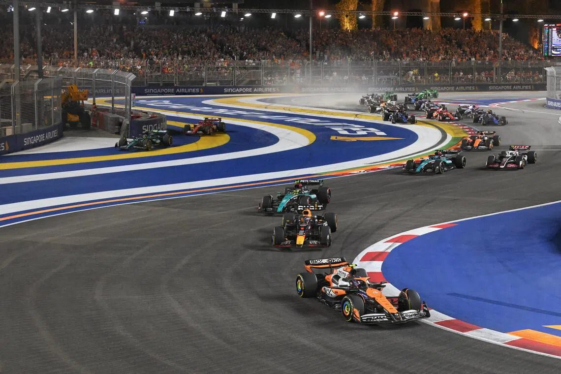 Singapore’s inclusion is a surprise, with the night race offering few overtaking opportunities on the city streets.