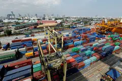 Thailand's exports of industrial goods rose 1.5 per cent in May from a year earlier, picking up for the first time in eight months.