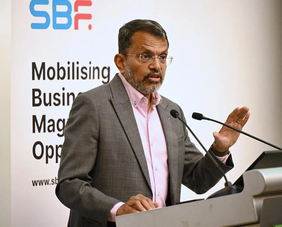 The world is moving towards a "climate-impaired" and "carbon-constrained" future, notes Ravi Menon. 