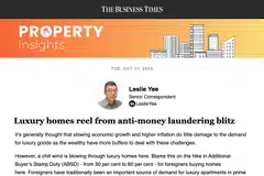 Adding to the chill felt in luxury homes is the headline-grabbing S$2.8 billion money laundering case that has seen 10 foreigners arrested to-date, writes BT senior correspondent Leslie Yee.