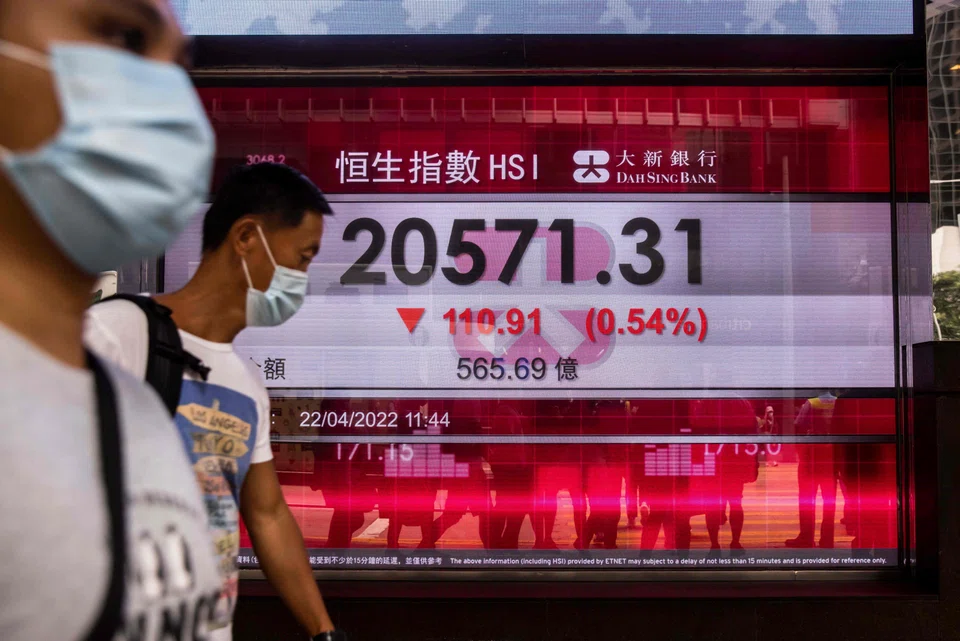 The Hang Seng Index inched down 4.77 points to 20,271.40. 