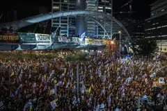 Hundreds of thousands of Israelis demonstrated across the country on Sunday, the largest protests since the deadly invasion by Hamas militants that triggered the ongoing war nearly 11 months ago. 