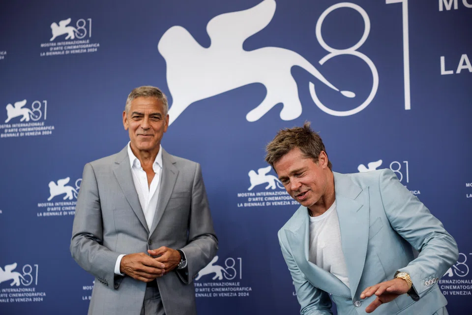 Wolfs is an old-fashioned crime caper with Clooney (left) and Pitt playing lone-wolf professional fixers who are forced to work together with comically unfortunate consequences.