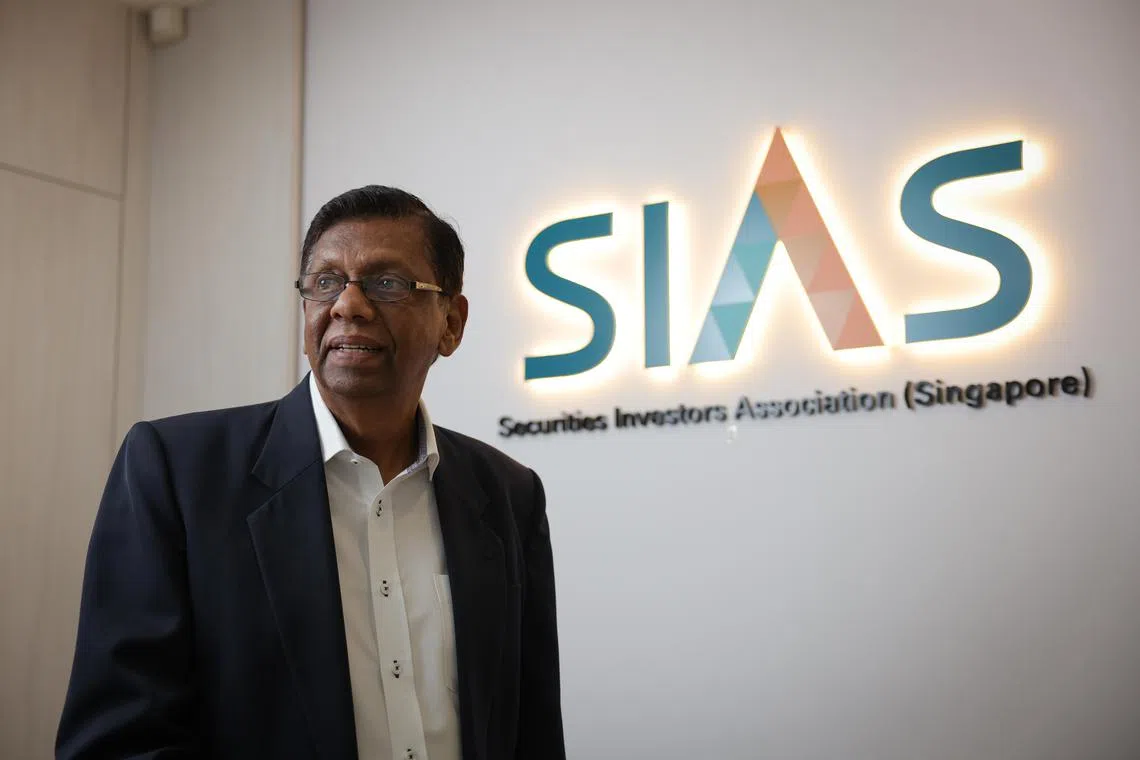 David Gerald, president of Sias, which is advising the minority shareholders of Singapore Paincare to hold off selling their stakes before the report by the independent financial adviser  is released.    