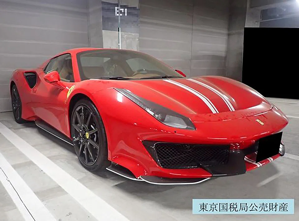 Tokyo’s branch of the national agency seized a two-seater Ferrari NV 488 Pista Spider with an estimated price of 56.8 million yen (S$510,615) from an owner who failed to pay their tax bill. 