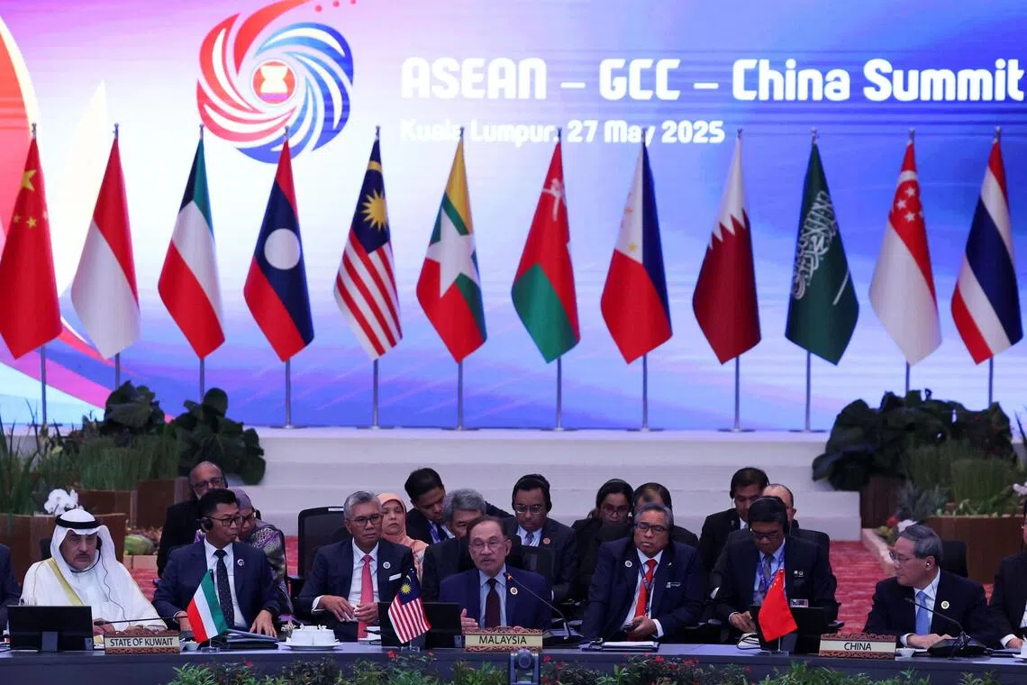The inaugural Asean-GCC-China Summit that was held in Kuala Lumpur this year. The continued eastward shift of the Gulf’s trade will aid the region’s evolution into a global middle power, says the Asia House report.
