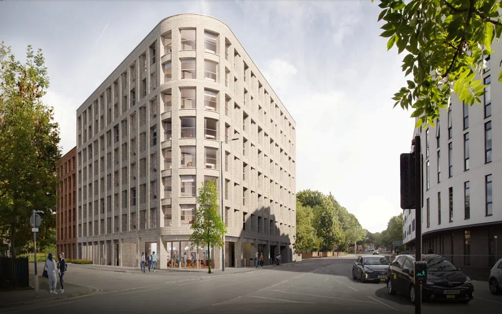 To date, the fund has committed more than 35% of its equity into two PBSA developments – a 273-bed project in Glasgow, Scotland and a 239-bed one at Plymouth Grove in Manchester (artist's illustration above).