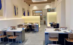 Chungdam's clean and simple interiors.